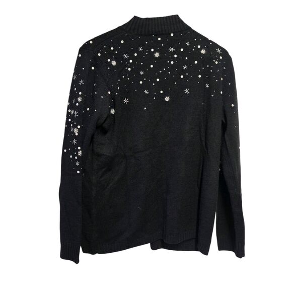 Vintage SUSAN BRISTOL Christmas Sweater Old World Santa Hand‎  Angora Blend XL - Picture 6 of 7